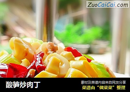 酸笋炒肉丁