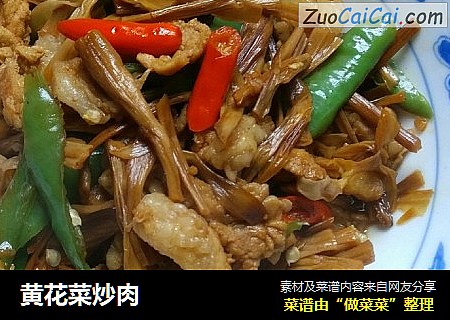 黄花菜炒肉