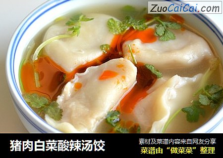 猪肉白菜酸辣汤饺