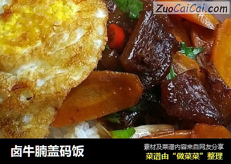 卤牛腩盖码饭