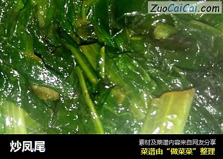 炒凤尾
