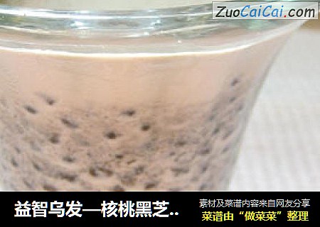 益智乌发—核桃黑芝麻西米露