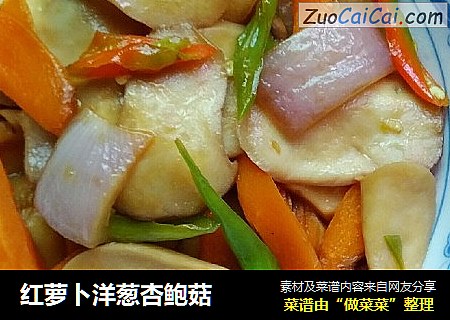 红萝卜洋葱杏鲍菇