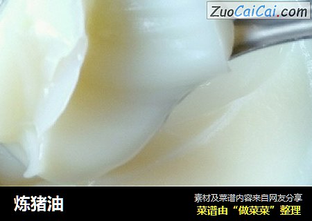 炼猪油
