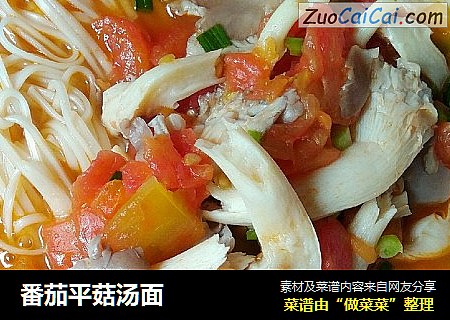 番茄平菇汤面