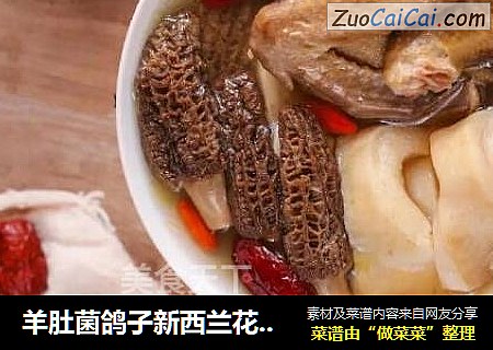 羊肚菌鸽子新西兰花胶汤