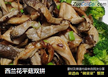 西兰花平菇双拼