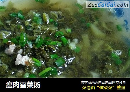 瘦肉雪菜汤