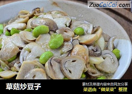 草菇炒豆子