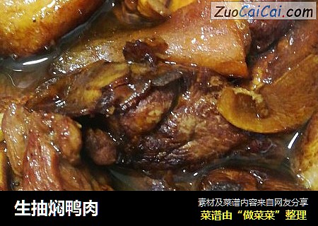 生抽焖鸭肉