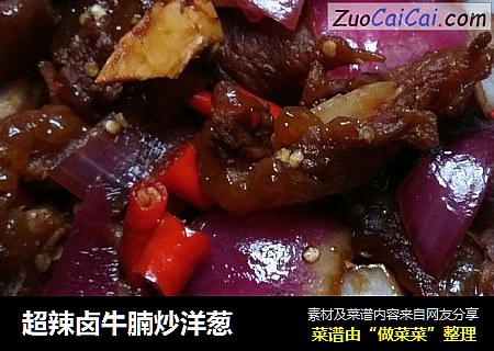 超辣卤牛腩炒洋葱