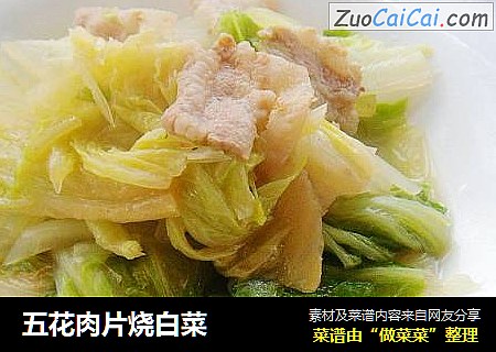 五花肉片烧白菜