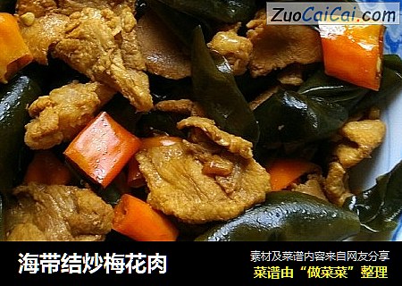 海带结炒梅花肉