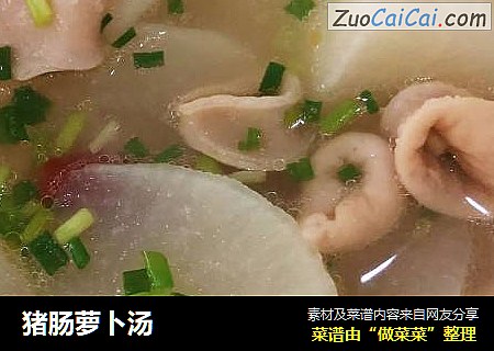 猪肠萝卜汤