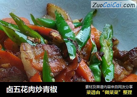 卤五花肉炒青椒