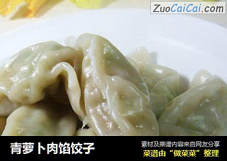 青萝卜肉馅饺子