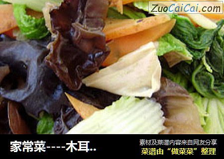 家常菜----木耳烧白菜
