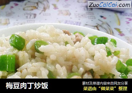 梅豆肉丁炒饭