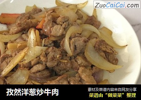 孜然洋葱炒牛肉