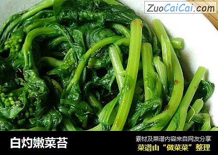 白灼嫩菜苔