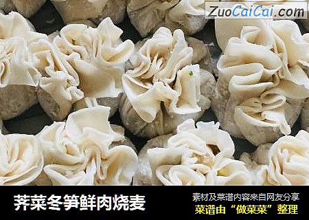 荠菜冬笋鲜肉烧麦
