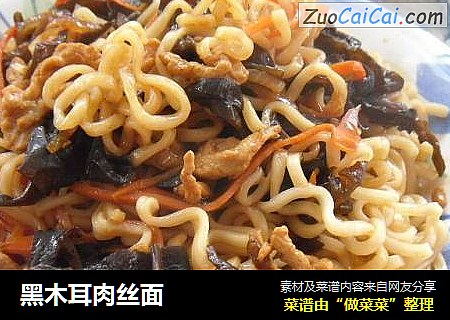 黑木耳肉丝面