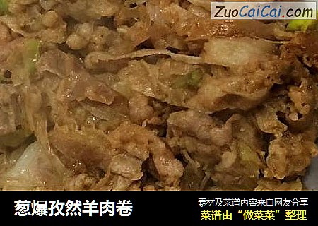 葱爆孜然羊肉卷