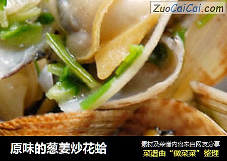 原味的葱姜炒花蛤