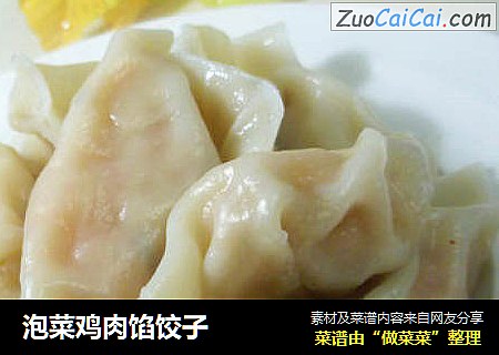 泡菜鸡肉馅饺子
