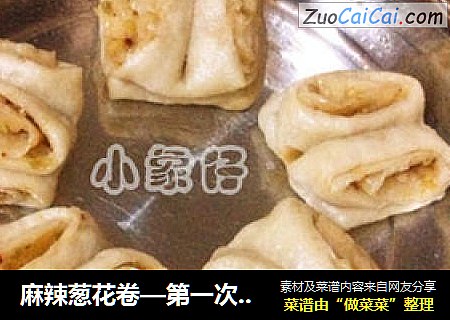 麻辣葱花卷—第一次蒸花卷