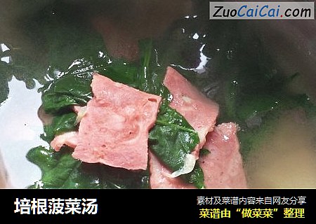 培根菠菜汤