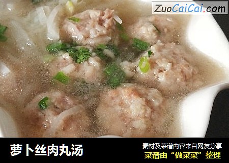 萝卜丝肉丸汤