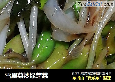 雪里蕻炒绿芽菜