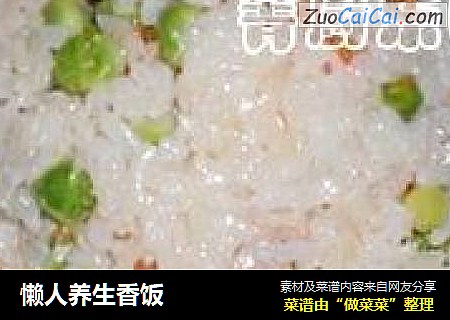懒人养生香饭