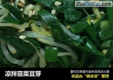 凉拌韮菜豆芽