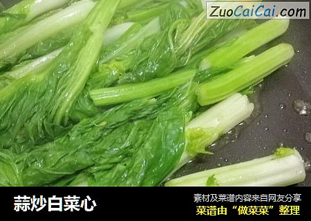 蒜炒白菜心