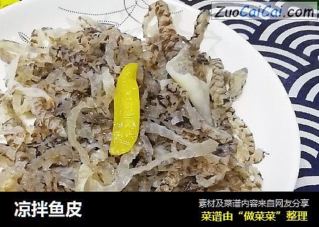 凉拌鱼皮