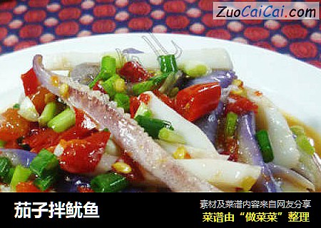茄子拌鱿鱼
