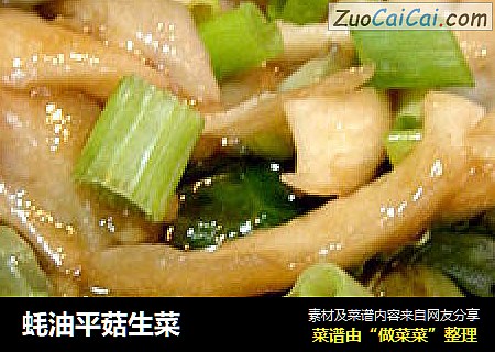 蚝油平菇生菜