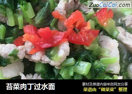 苔菜肉丁过水面