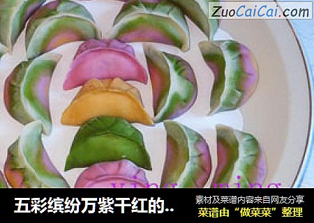 五彩缤纷万紫千红的饺子