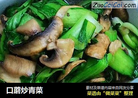 口蘑炒青菜