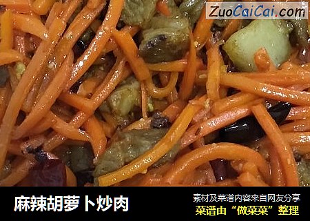 麻辣胡萝卜炒肉