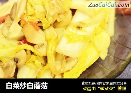 白菜炒白蘑菇