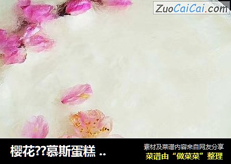 樱花？慕斯蛋糕春天的馈赠