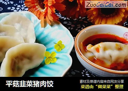 平菇韭菜猪肉饺