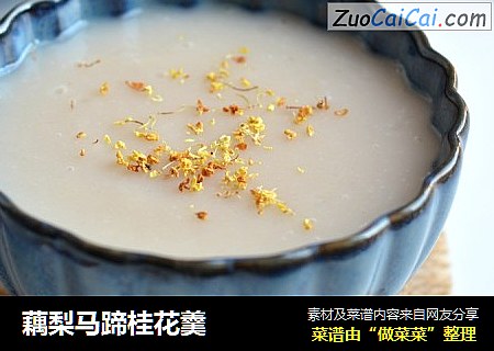 藕梨马蹄桂花羹