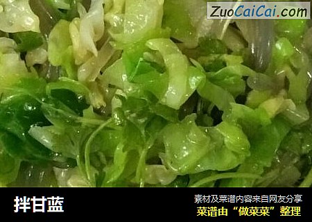 拌甘蓝