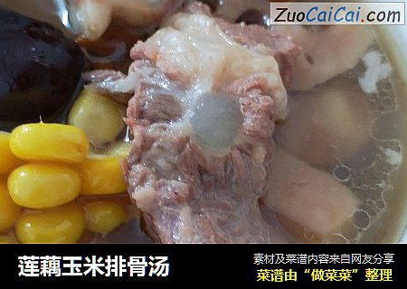 莲藕玉米排骨汤