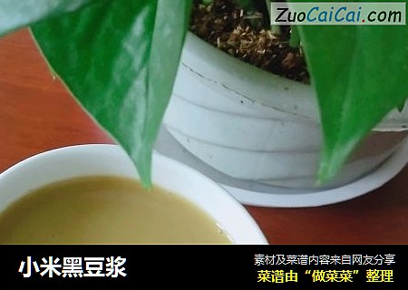 小米黑豆浆